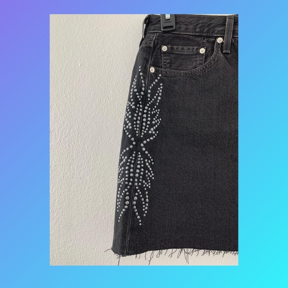 Levi's Decosrtructed Skirt - full metal - Picture 9 of 10
